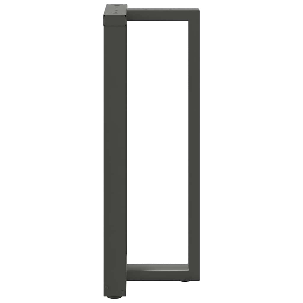 Couchtischbeine T-Form 2 Stk. Schwarz 30x25x(30-31) cm Stahl