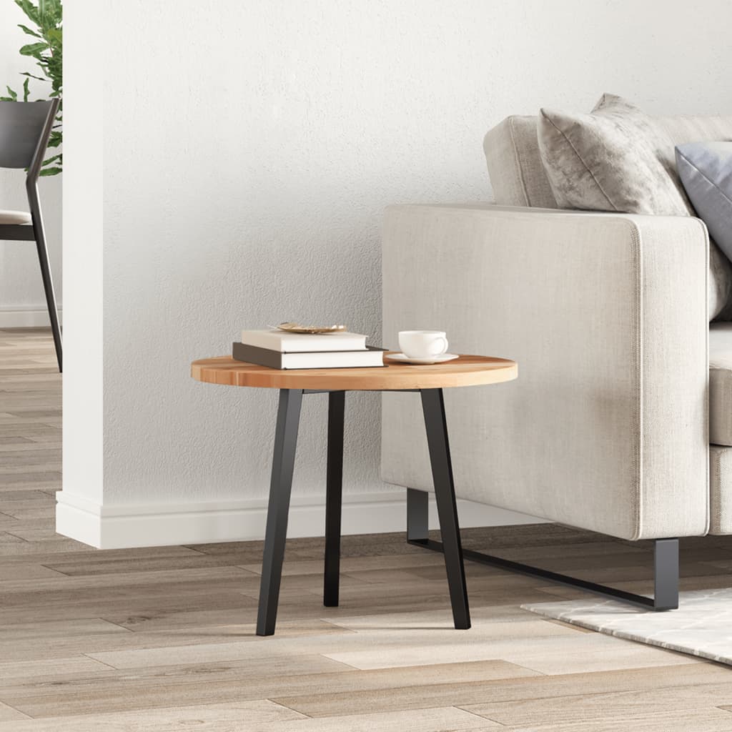 Tischplatte Rund Ø40x2 cm Massivholz Akazie