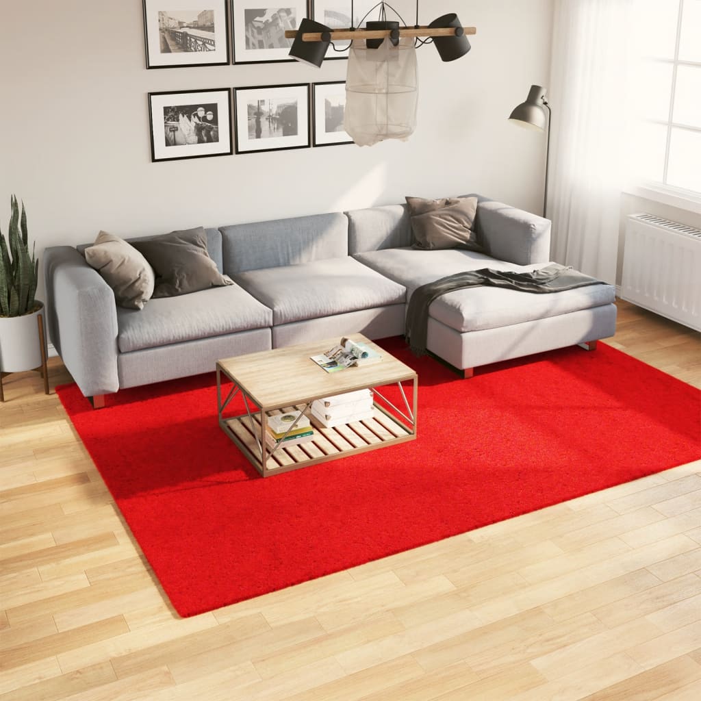 Teppich OVIEDO Kurzflor Anthrazit 120x120 cm