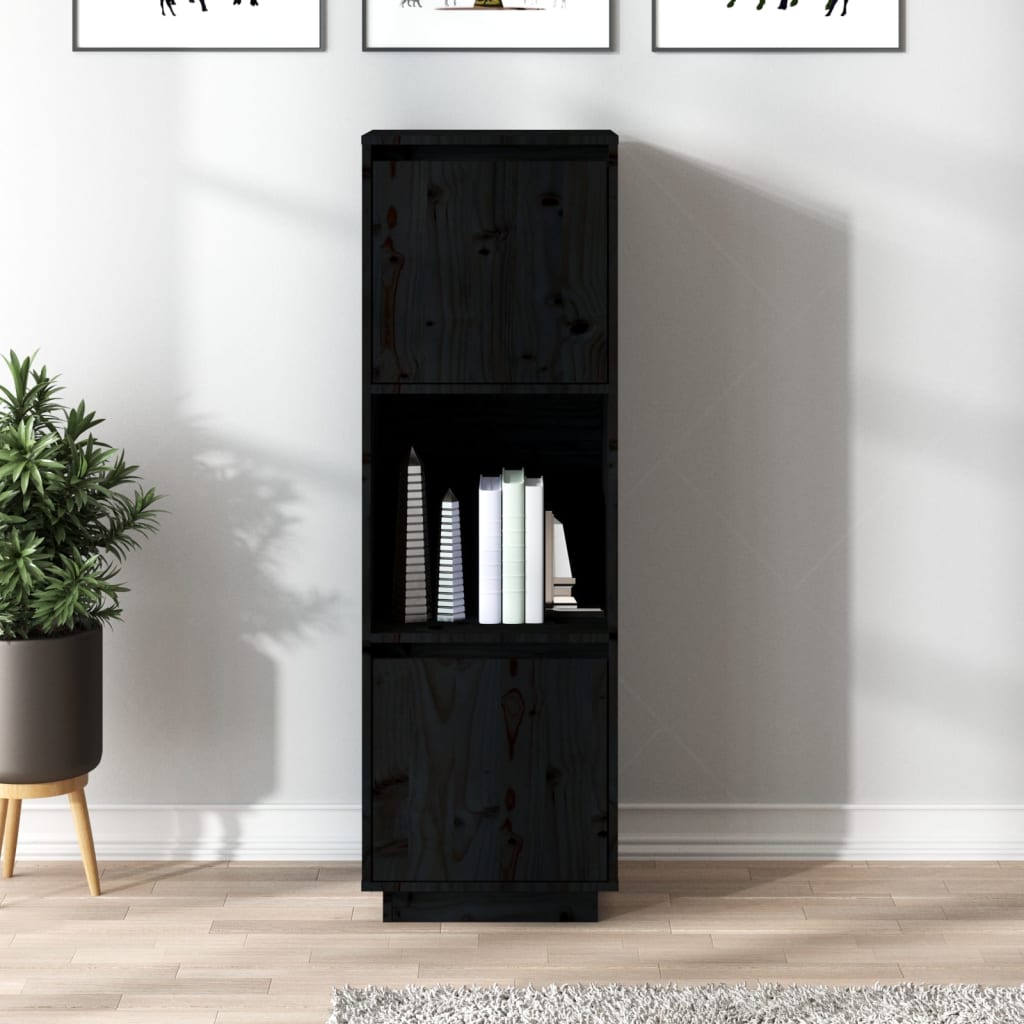 Highboard 38x35x117 cm Massivholz Kiefer