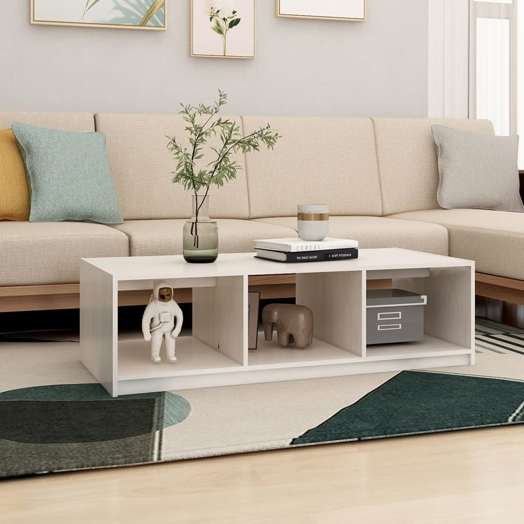 Couchtisch 110x50x34 cm Massivholz Kiefer