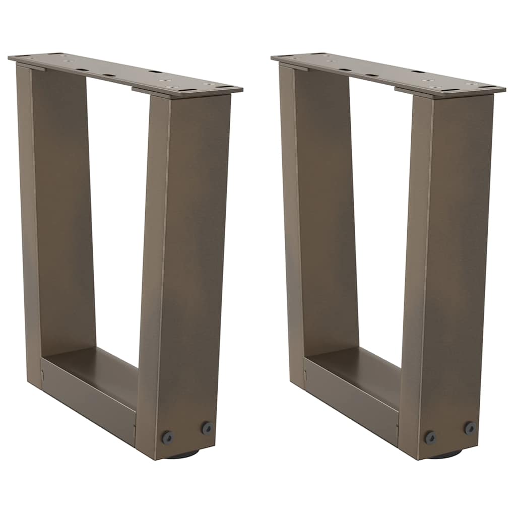 Couchtischbeine V-Form 2 Stück Schwarz 30x(30-31,3) cm Stahl