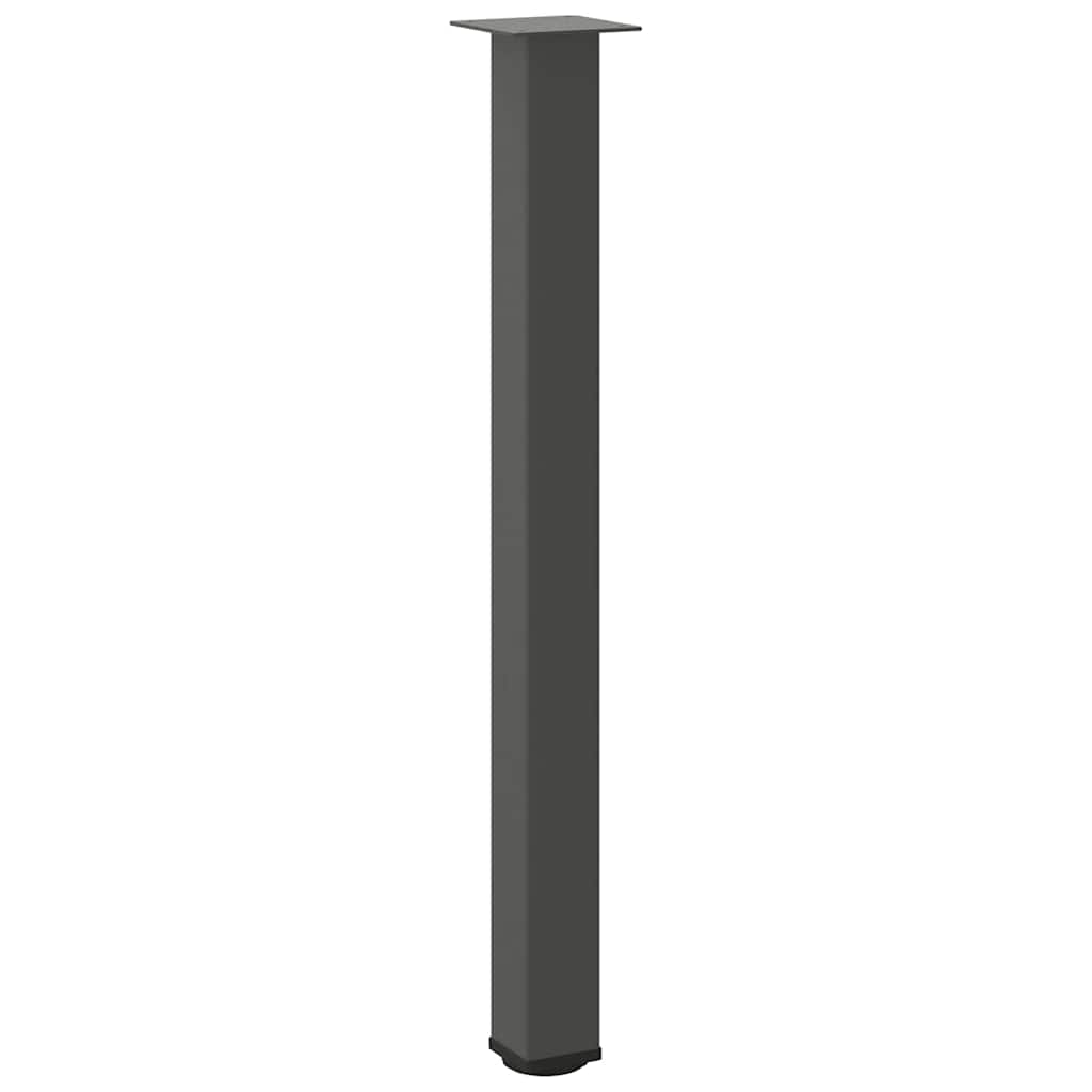 Bartischbeine 4 Stk. Schwarz 100-102 cm Stahl