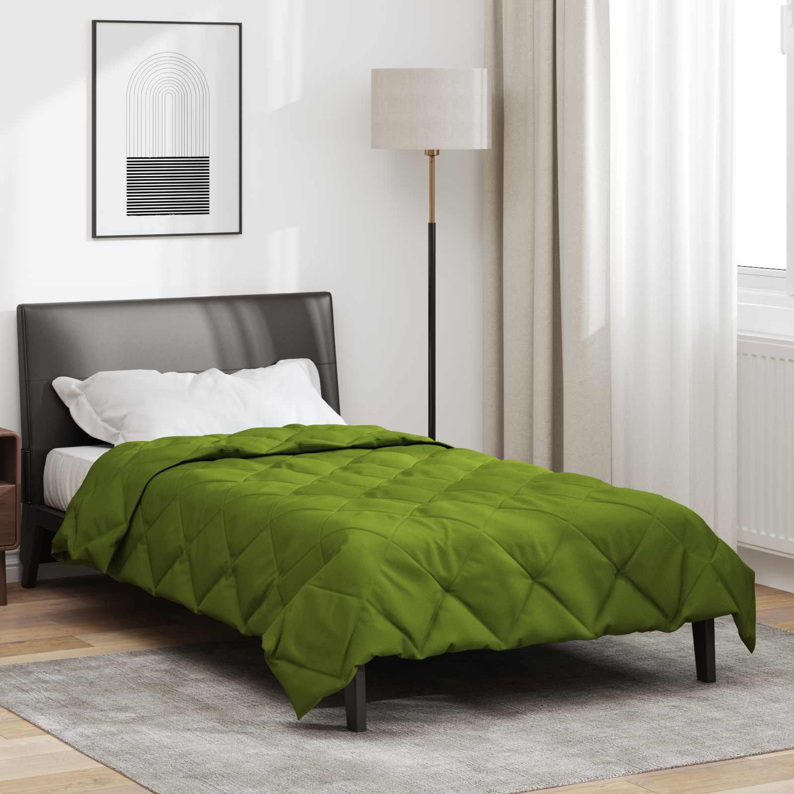 Ganzjahresbettdecke Anthrazit 135 x 200 cm Mikrofaser