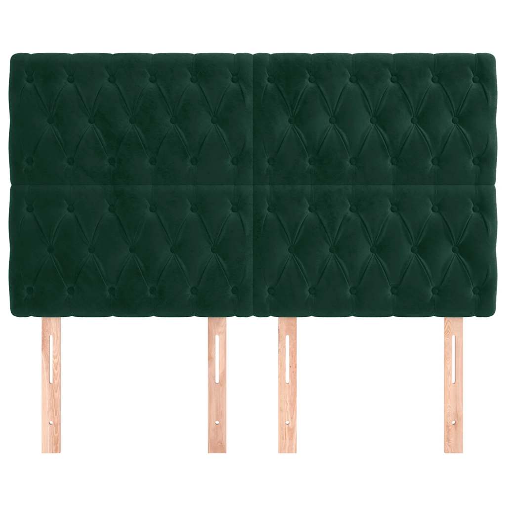 Kopfteil Hellgrau 80x7x118/128 cm Samt