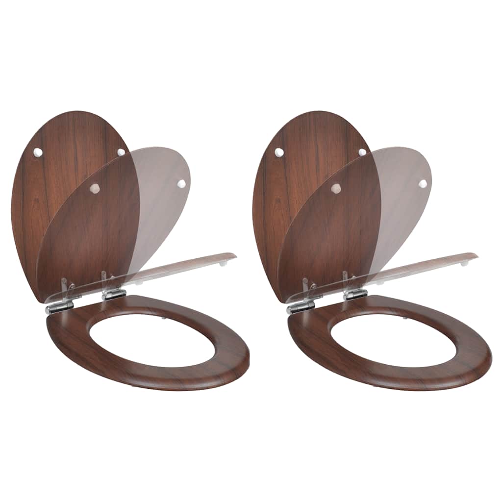 Toilettensitz MDF Deckel Schlichtes Design Weiß