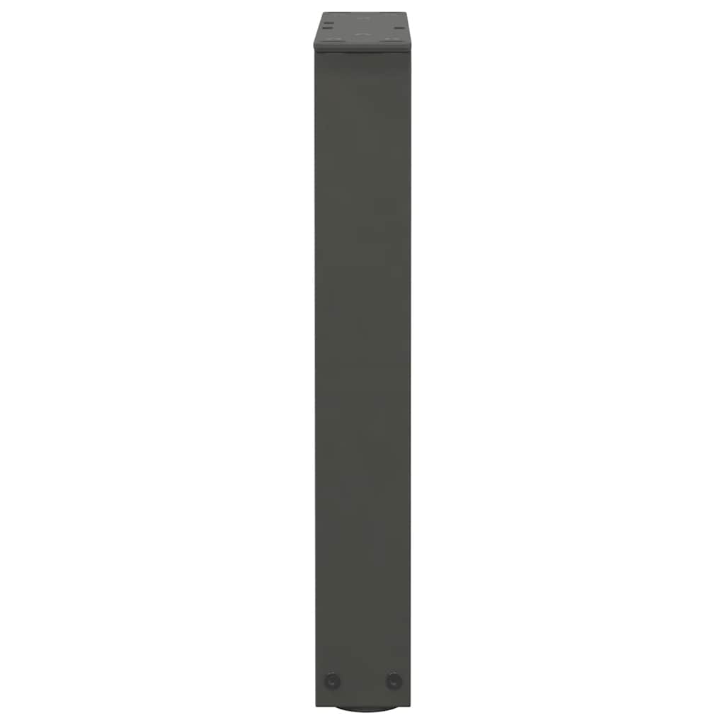 Couchtischbeine V-Form 2 Stück Schwarz 30x(30-31,3) cm Stahl
