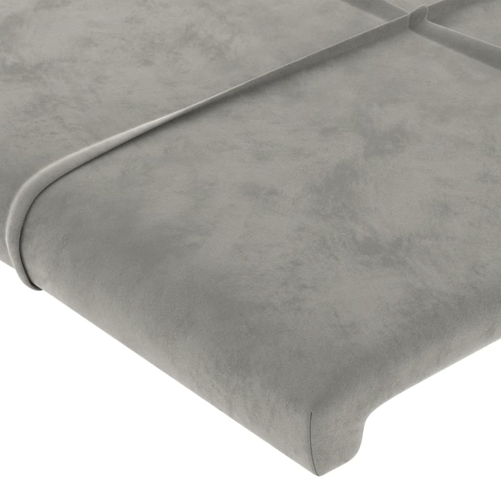 Kopfteil mit Ohren Dunkelblau 93x16x78/88 cm Samt
