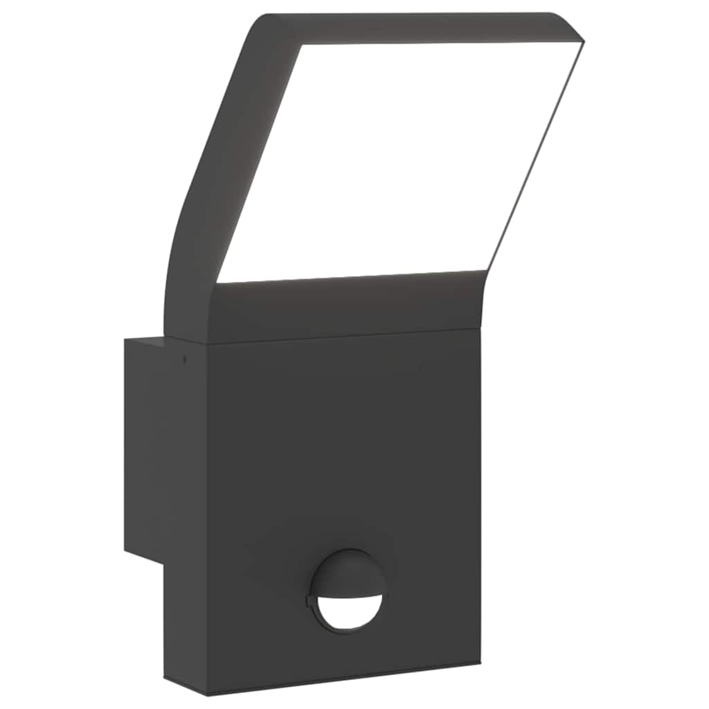 LED-Außenwandleuchte Schwarz Aluminiumdruckguss
