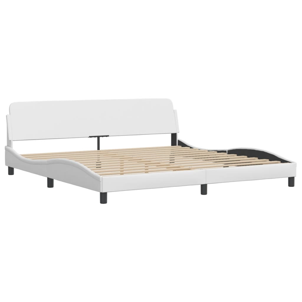 Bett mit Matratze "Hvar" Schwarz 80x200 cm Kunstleder