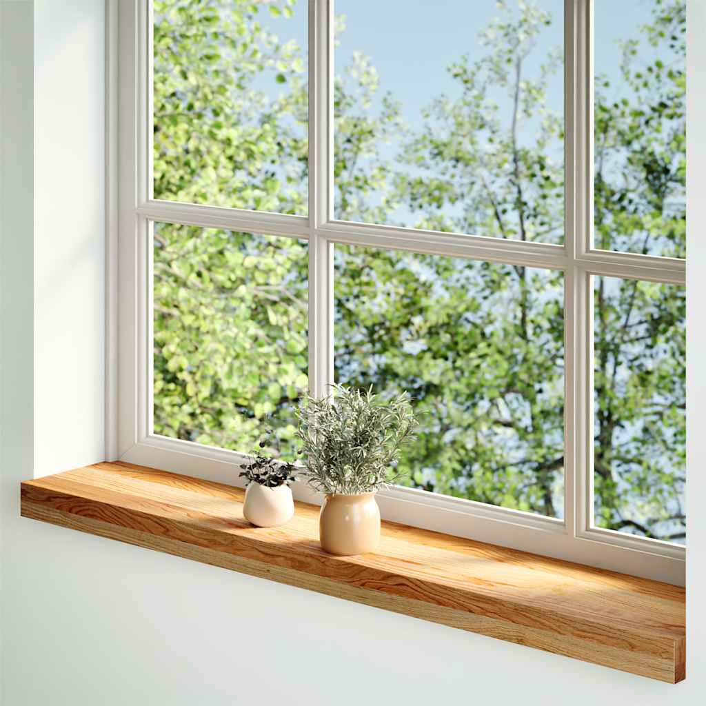 Fensterbänke 2 Stk. Unbehandelt 160x25x2 cm Massivholz Eiche