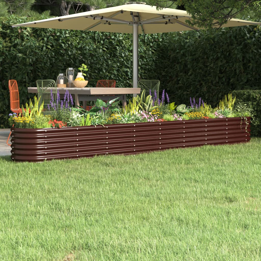 Hochbeet Verzinkter Stahl 114x40x36 cm Grün