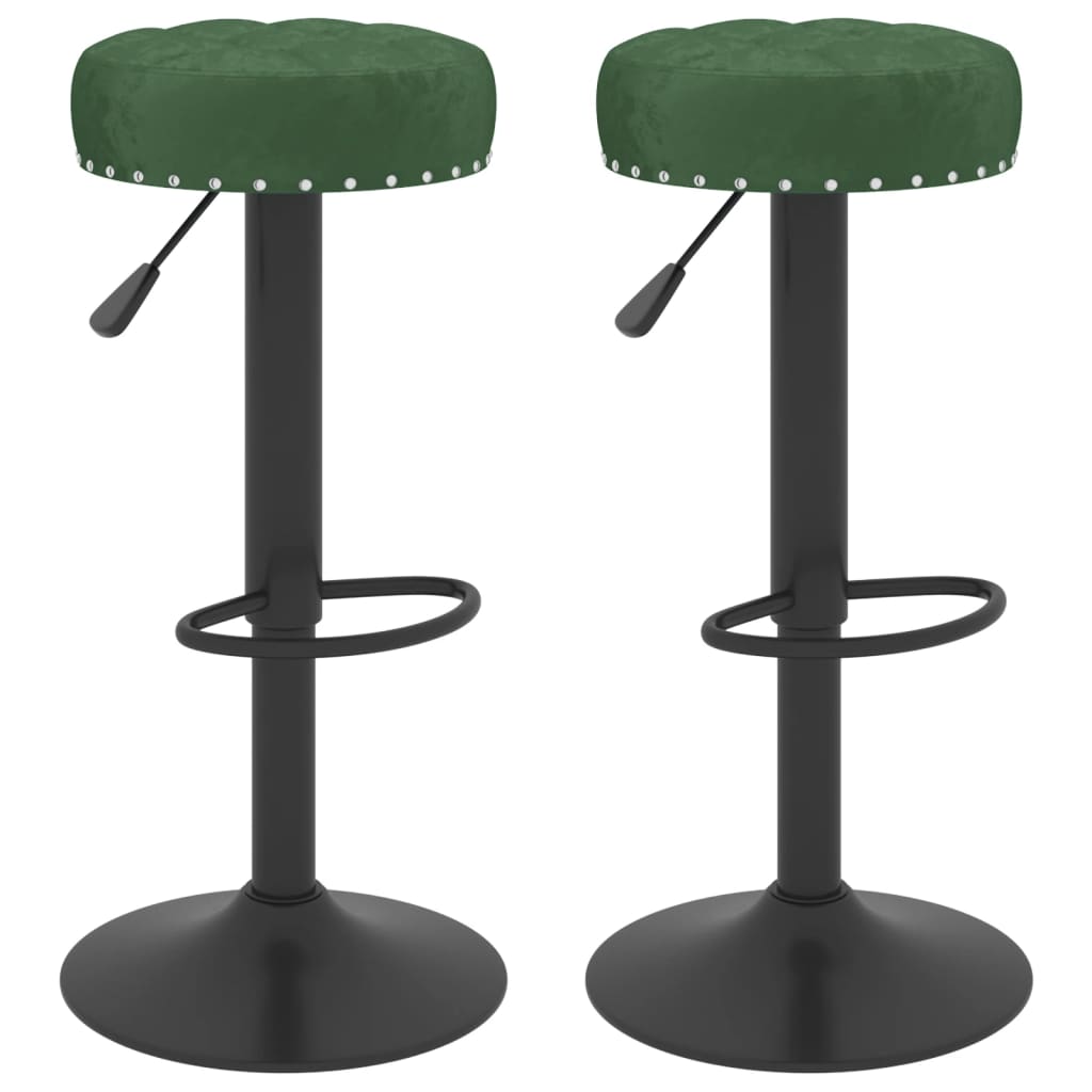 Barhocker 2 Stk. Creme Samt