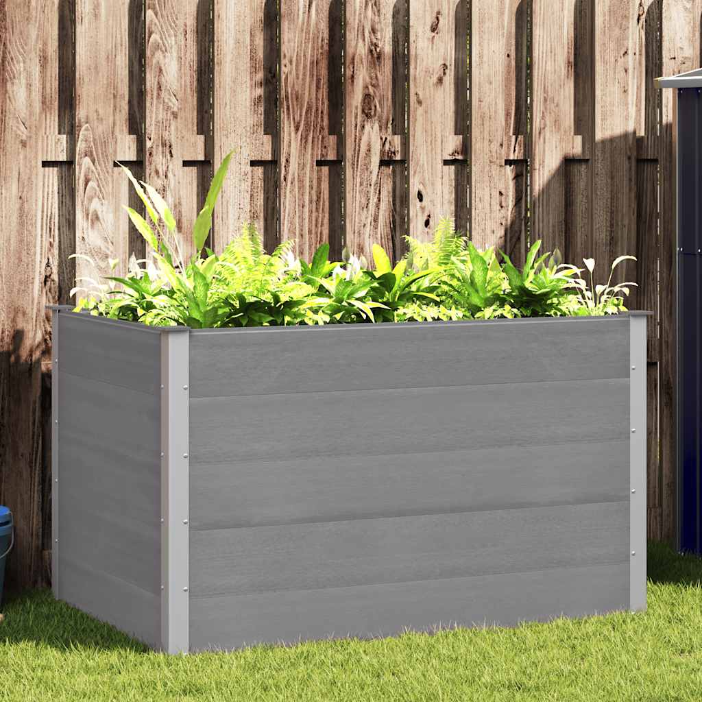 Garten-Hochbeet 200x50x54 cm WPC Grau