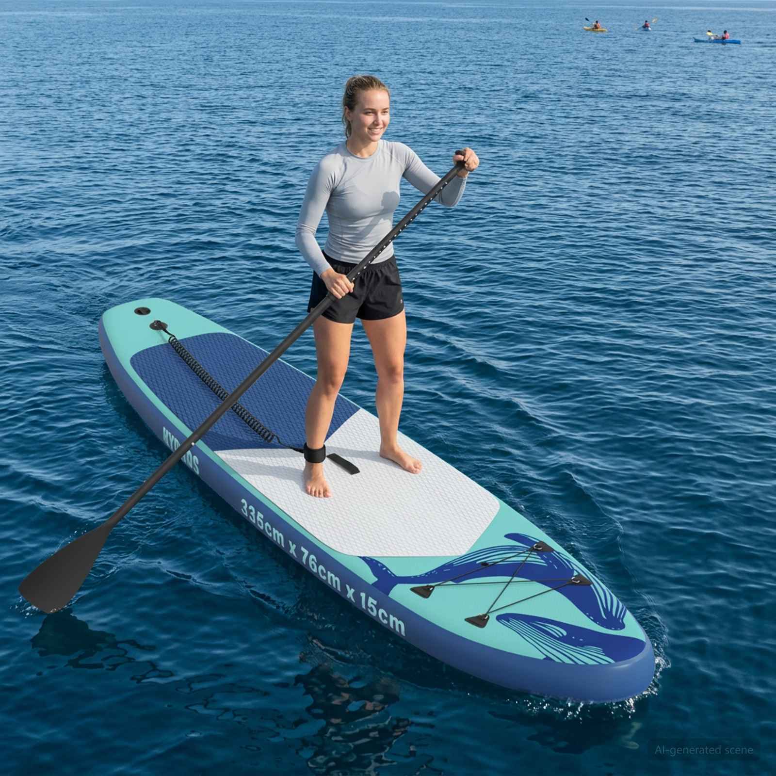Aufblasbares Stand Up Paddle Board HYDROS 305 x 76 x 15 cm für