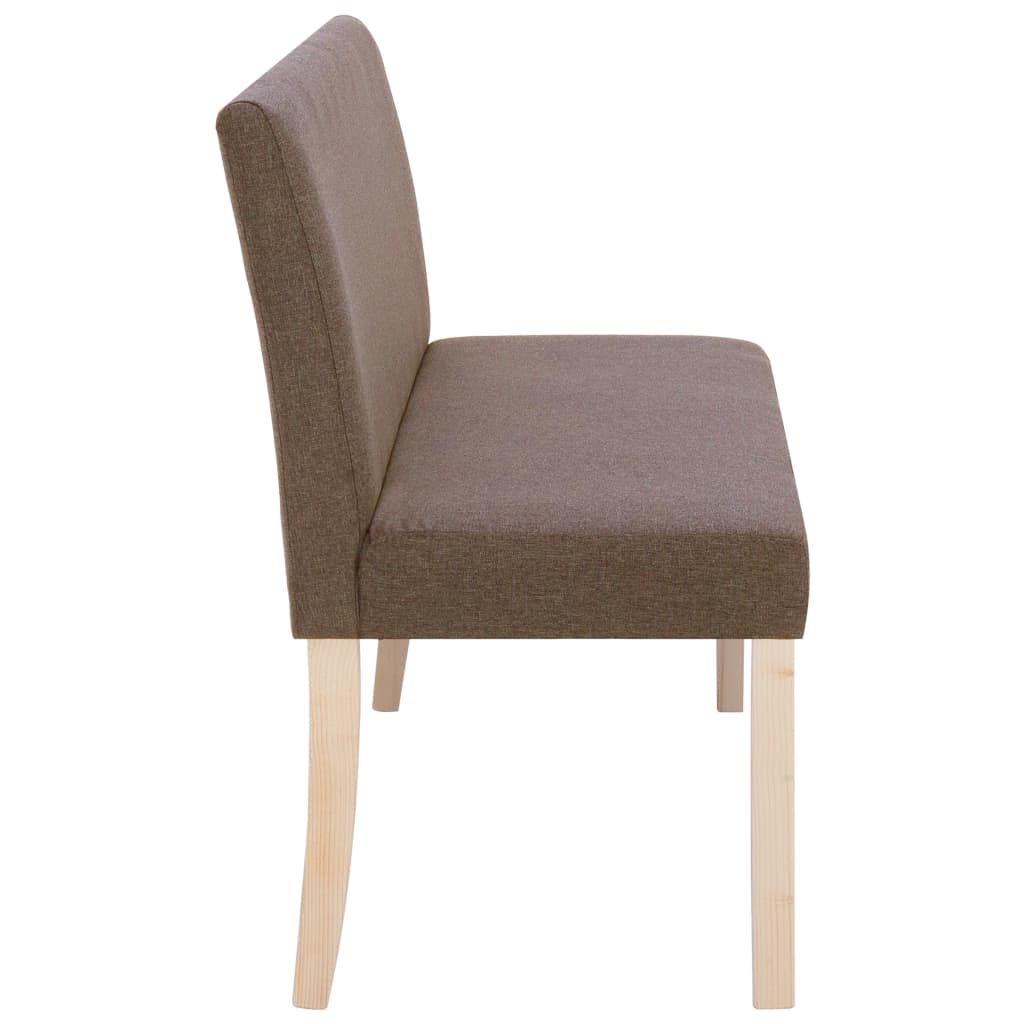Sitzbank 139,5 cm Dunkelgrau Polyester