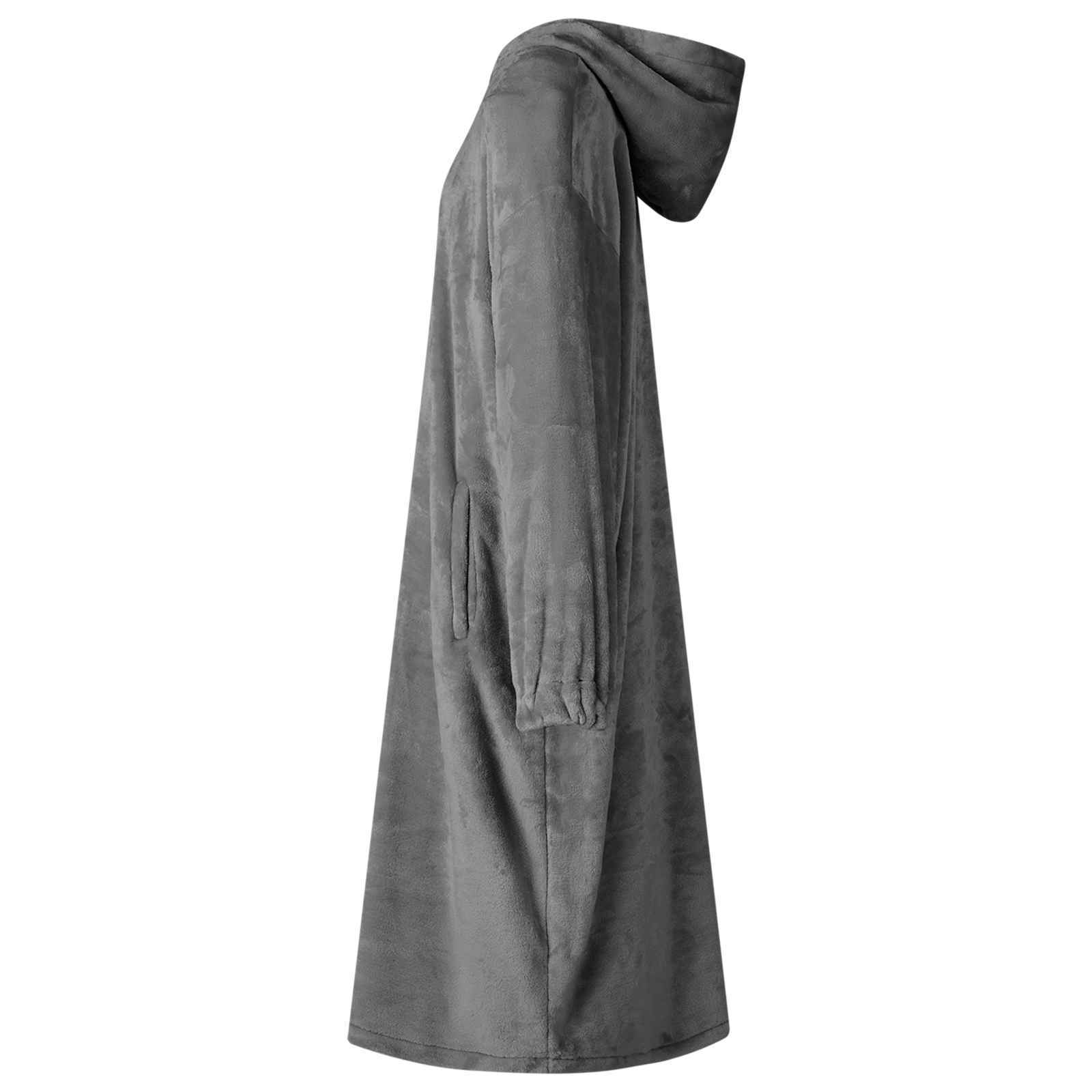 Decken-Hoodie Beige S Flanell
