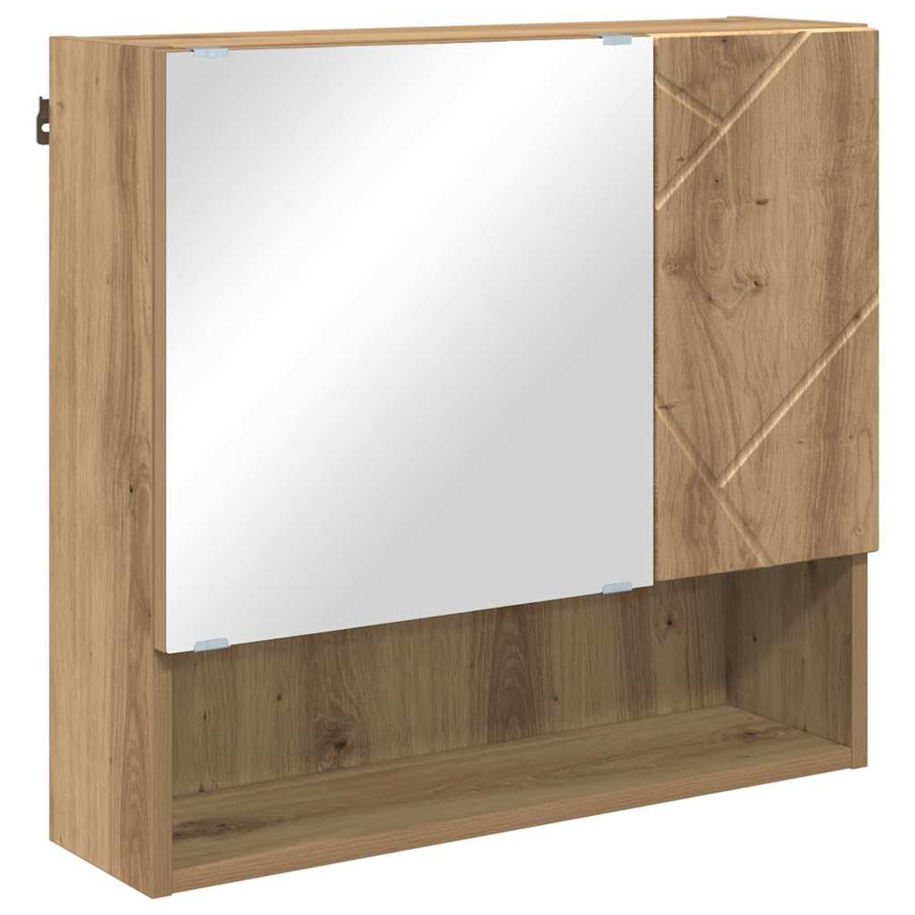 Badezimmermöbel-Set mit Tür 2 pcs Weiß Holzwerkstoff & Metall