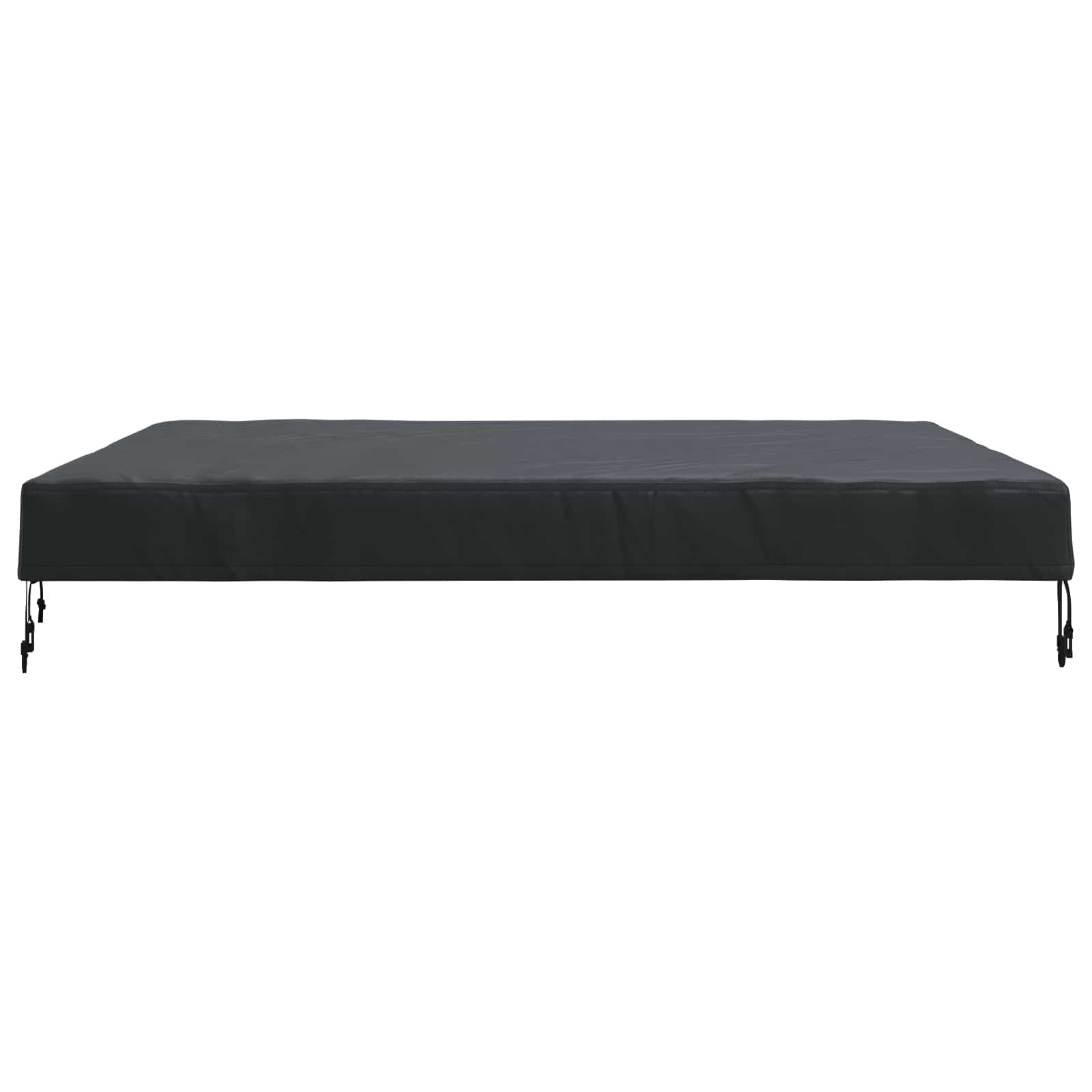Tischdecken Uni Schwarz 62 x 62 x 15 cm Stoff