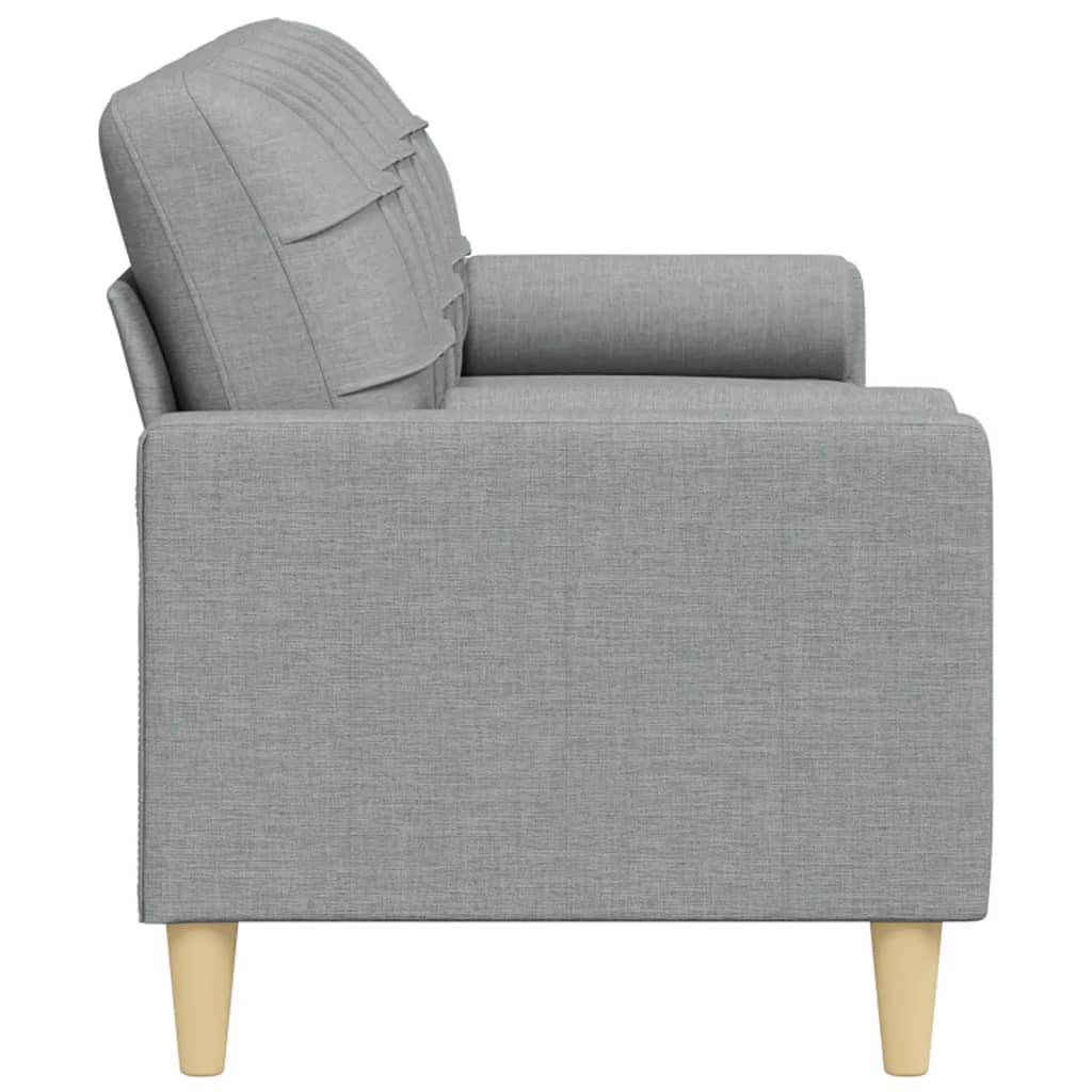 2-Sitzer-Sofa mit Zierkissen Braun 120 cm Stoff