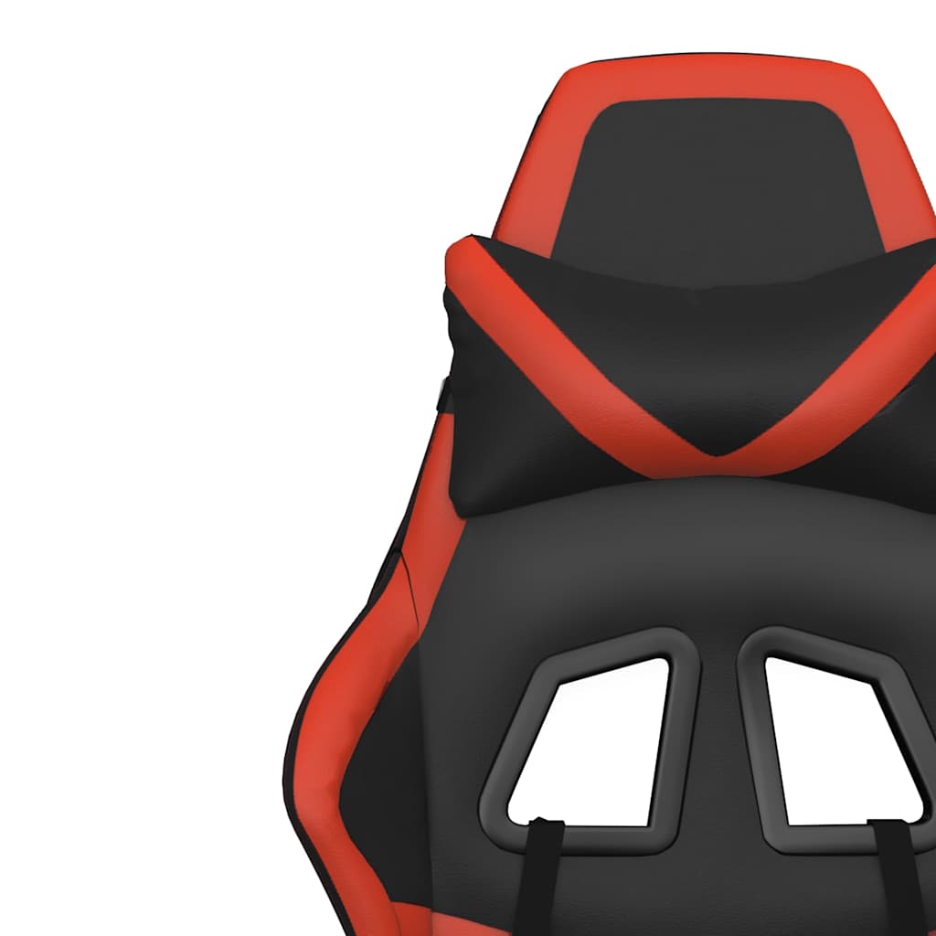 Gaming-Stuhl mit Massagefunktion Schwarz und Grün Kunstleder