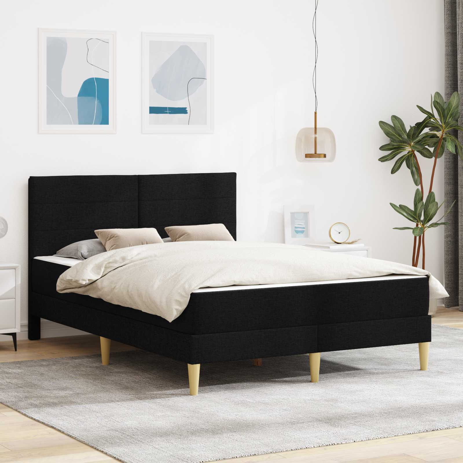 Bettrahmen Hellgrau 80 x 200 cm Polyester