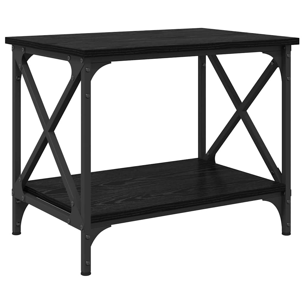 Beistelltisch Schwarz 55x38x45 cm Holzwerkstoff
