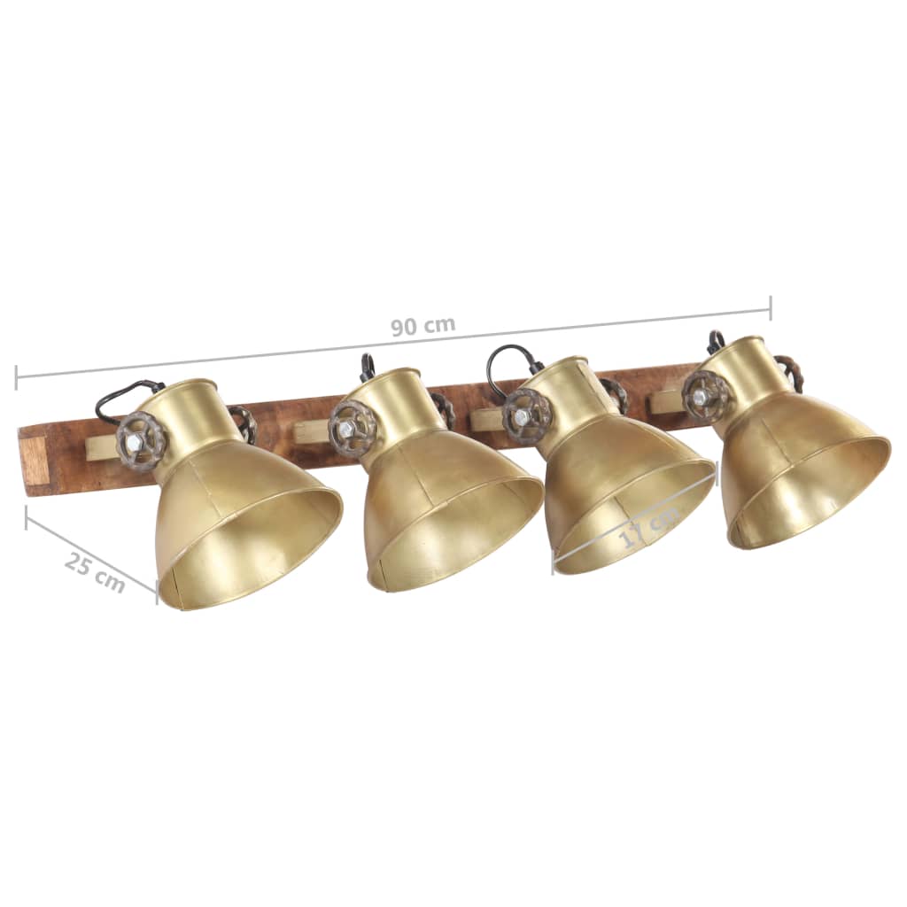 Wandlampe Industriestil Silbern 45x25 cm E27