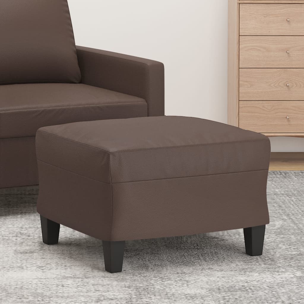 Fußhocker Schwarz 60x50x41 cm Kunstleder