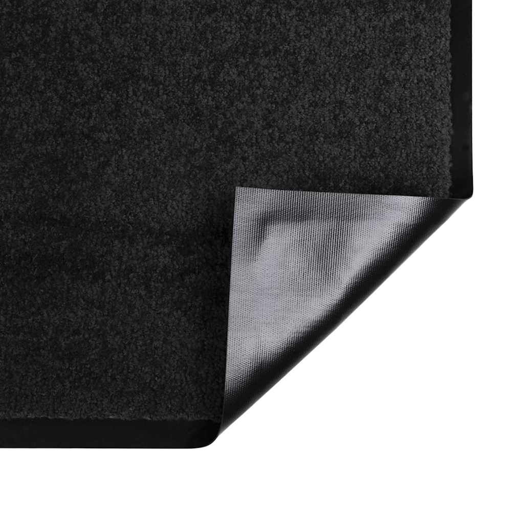 Fußmatte Anthrazit 60 x 40 x 1,2 cm Teddystoff