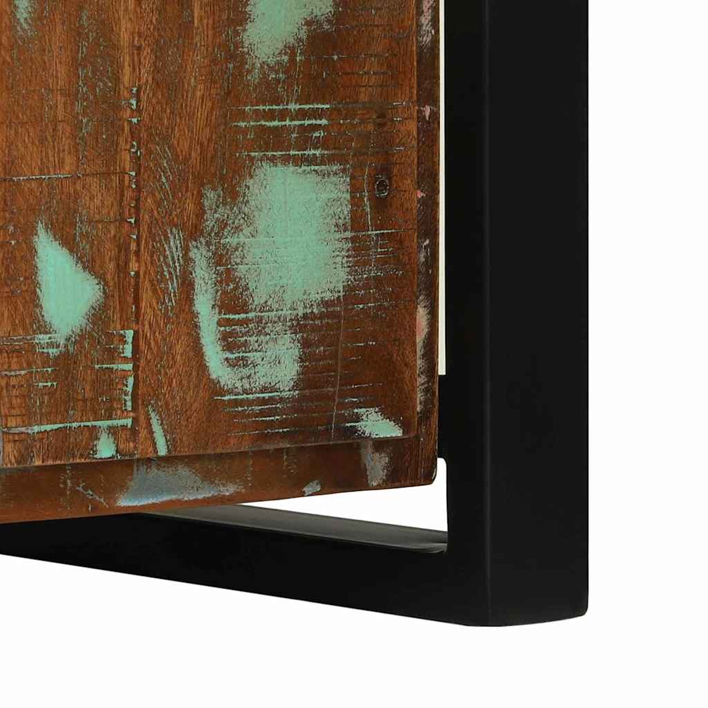 Bank Schrank Braun 100 x 35 x 50 cm Massivholz Mango