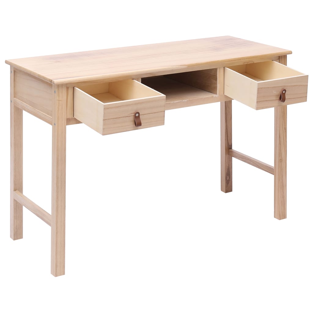 Schreibtisch Grau 110×45×76 cm Holz