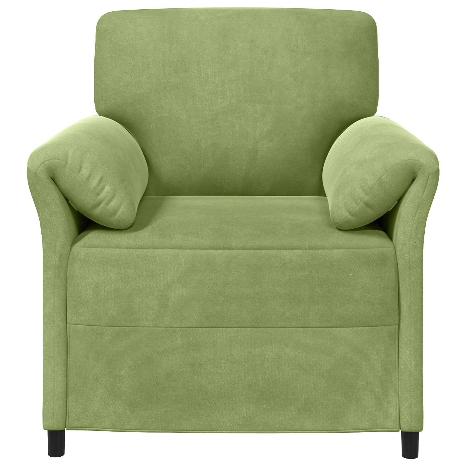 1-Sitzer Sofa Hellgrau 88 x 83 x 95 cm Samt