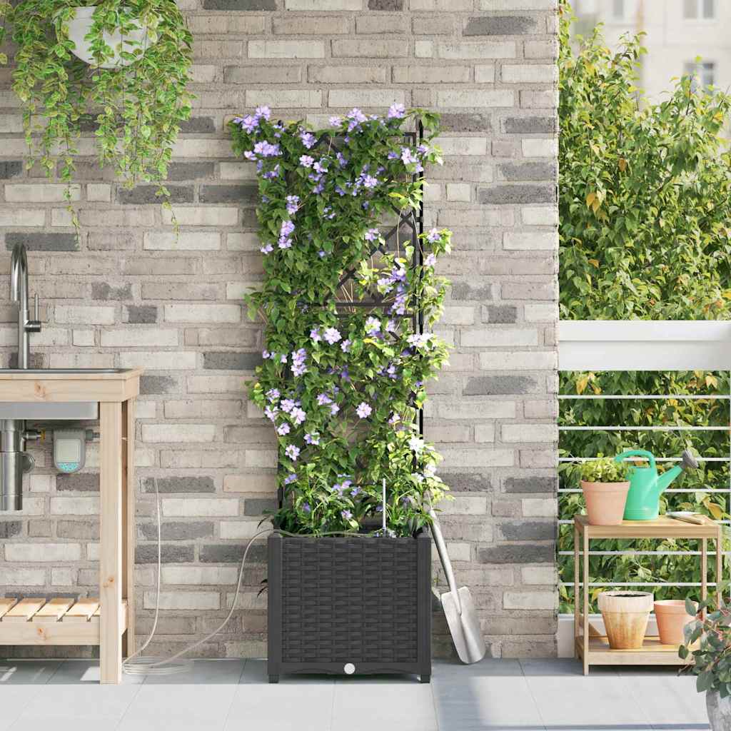 Garten-Pflanzgefäß 4 Stk. Braun 160 x 40 x 22 cm PP