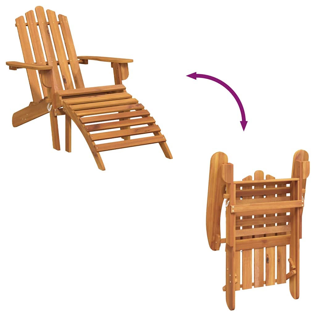 Adirondack-Gartenstühle 2 Stk. Massivholz Akazie