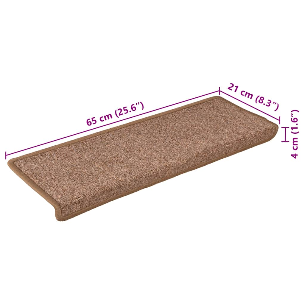 Stufenmatten 15 Stk. 65x21x4 cm Anthrazit Rechteckiger Rand