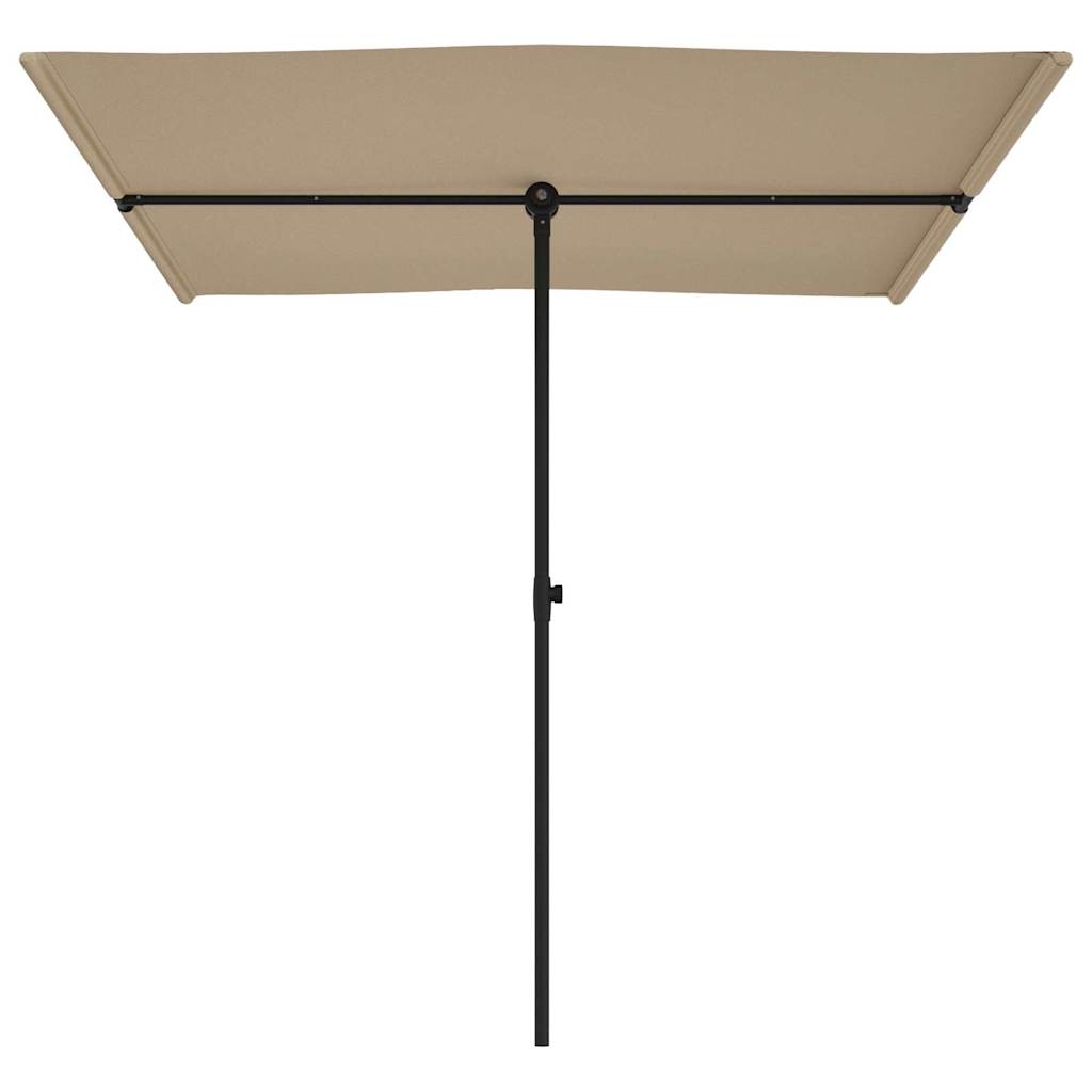 Sonnenschirm mit Aluminium-Mast 180x110 cm Bordeauxrot