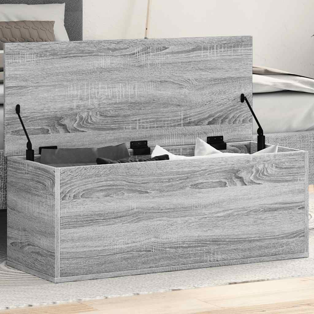 Aufbewahrungstruhe Weiß 84x42x46 cm Holzwerkstoff