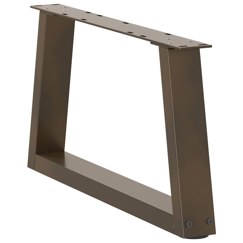 Couchtischbeine V-Form 2 Stück Schwarz 30x(30-31,3) cm Stahl