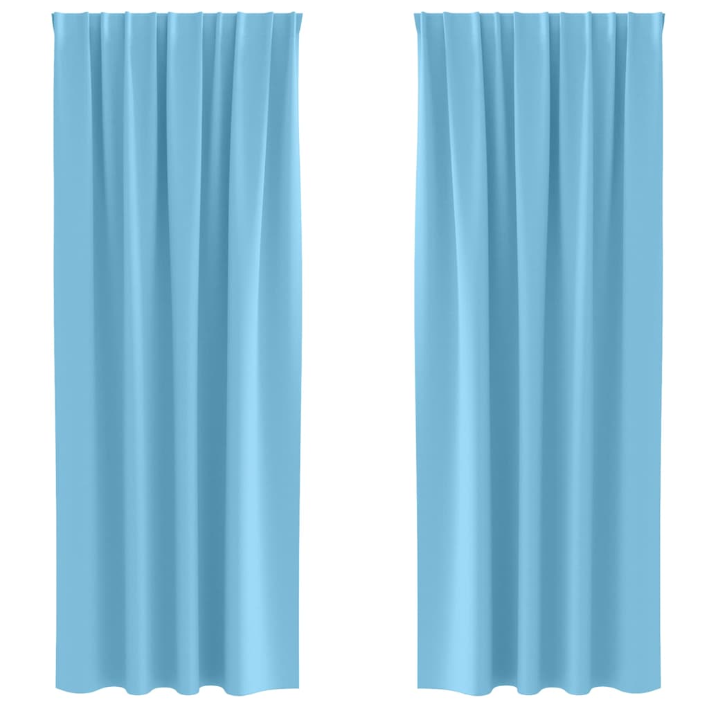 Verdunkelungs-Vorhänge mit Ringen 2 pcs Beige 140 x 140 cm