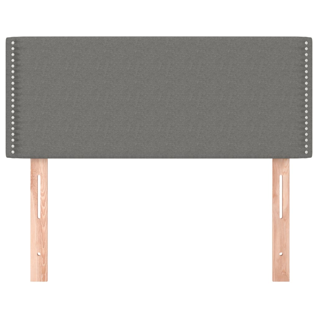 Kopfteil Dunkelgrau 80 x 5 x 118/128 cm Stoff