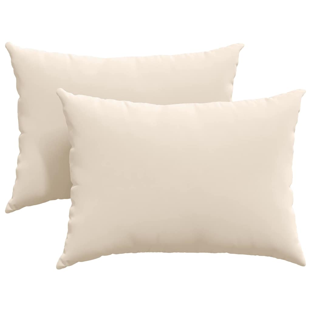 Sofakissen 2 Stück Taupe 50 x 30 cm Stoff