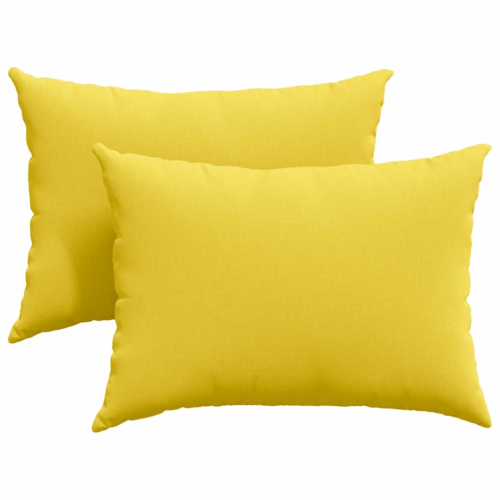 Sofakissen 2 pcs Hellgrau 50 x 30 cm Stoff