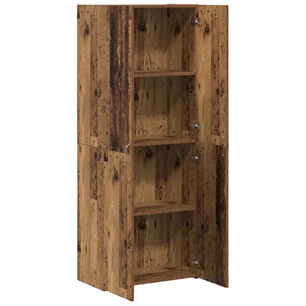 Aktenschrank Weiß 60x32x153 cm Holzwerkstoff