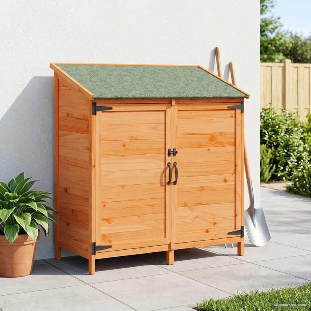 Gartenschuppen Natur 59 x 56 x 113,5 cm Massivholz aus Fichte