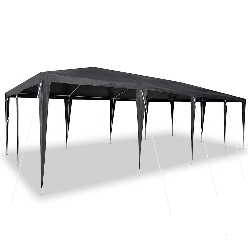 Party-Zelt Weiß 400 x 400 x 266 cm Polyethylen und Stahl
