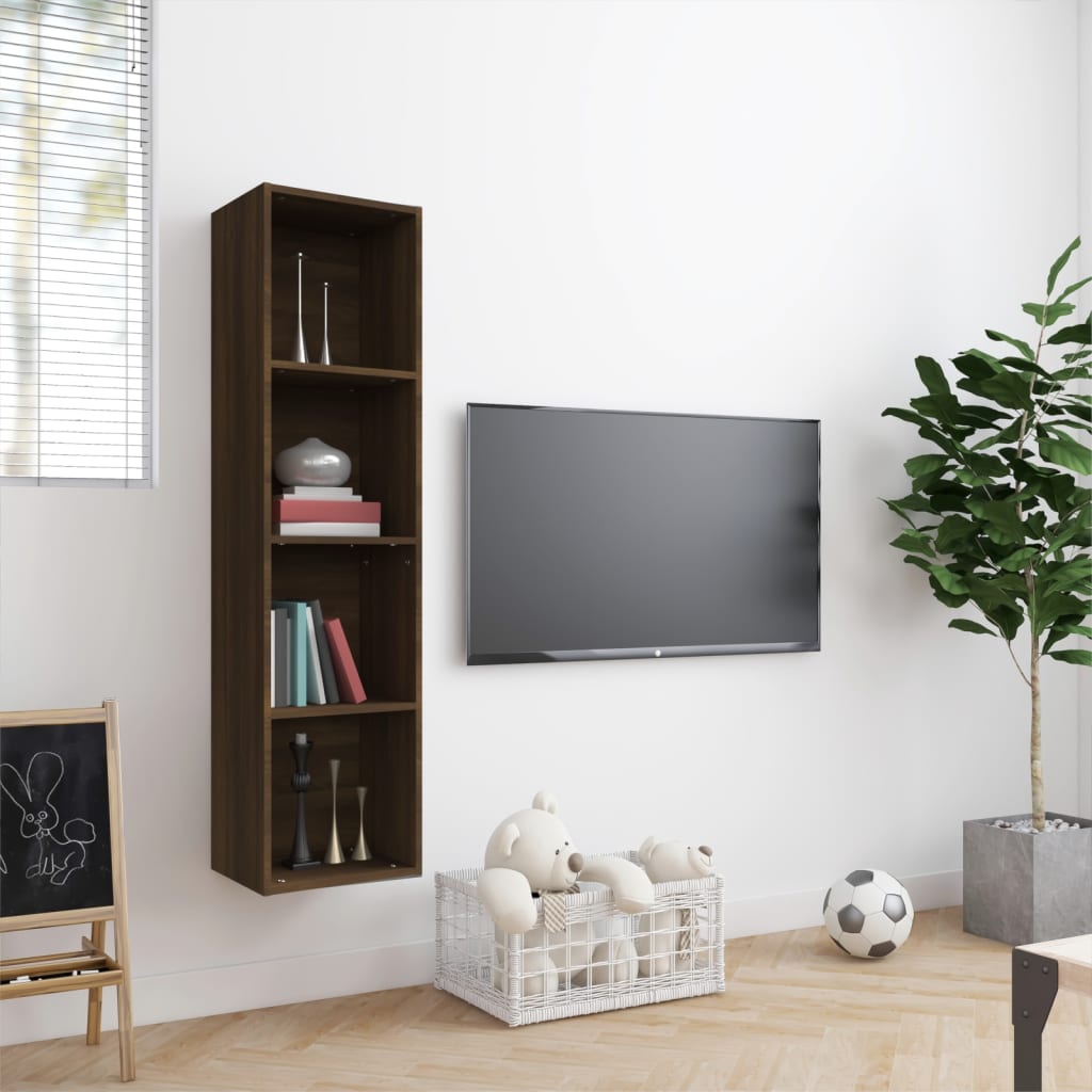 Bücherregal/TV-Schrank Weiß 143×30×36 cm