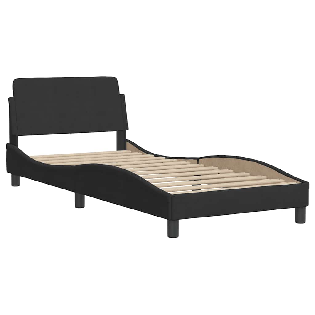 Bettgestell Dover Dunkelgrau 90x190 cm Samt