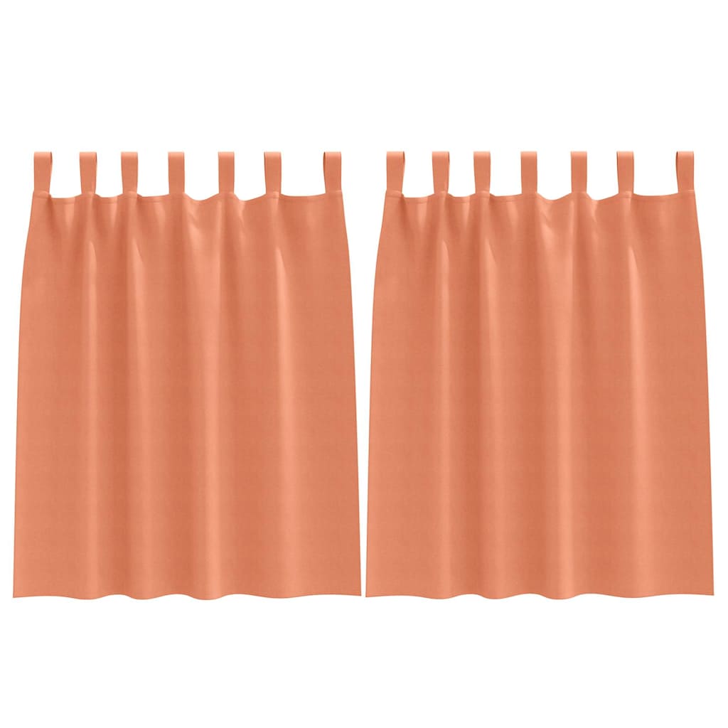 Verdunkelungs-Vorhänge mit Ringen 2 pcs Beige 140 x 140 cm