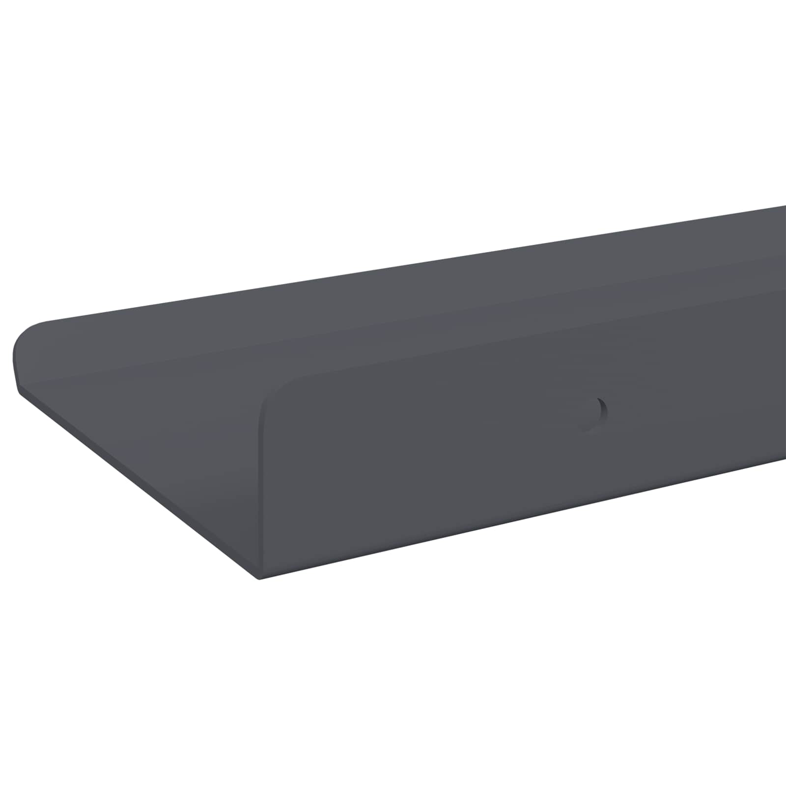 Schwebendes Regal 3 pcs Schwarz 40 x 9 x 2,5 cm Stahl